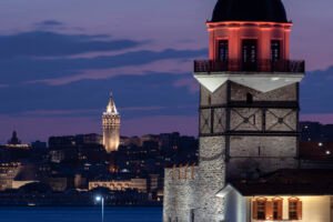 Galata Tower and Maiden's Tower / Istanbul